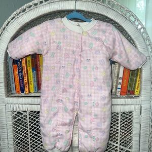 Vintage lined Mini Togs romper